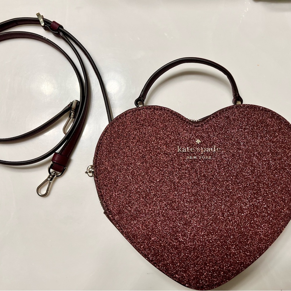 Love Shack Glitter Heart Bag